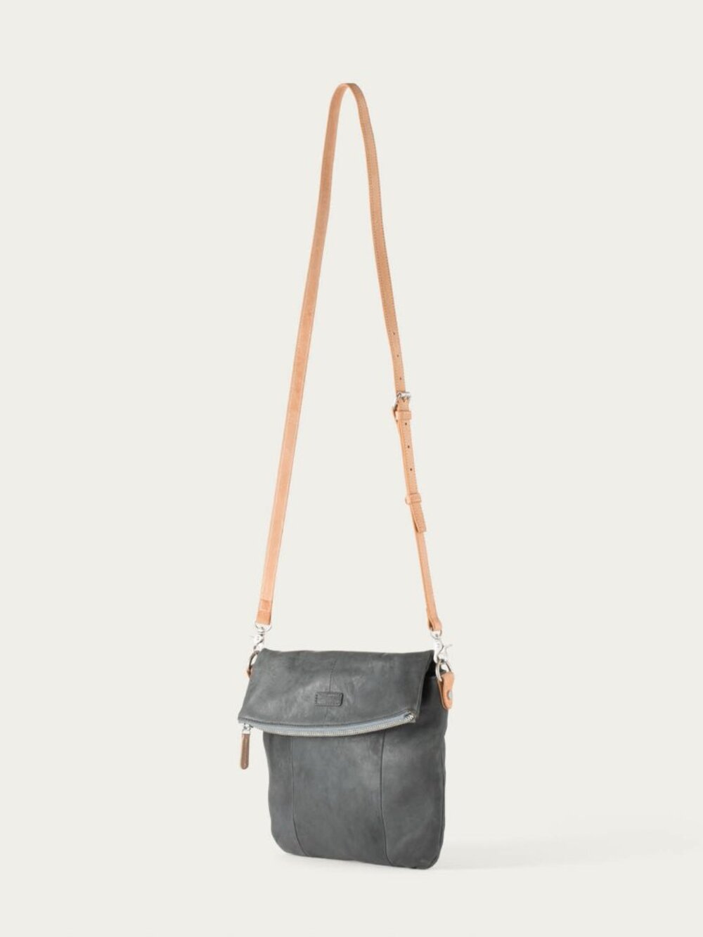 Ellington Eva Foldover Crossbody Purse, Light Blue Leather, NWT